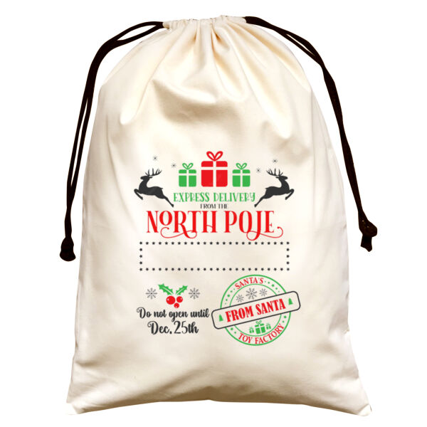 Christmas - Large Natural Canvas Santa Sack Thumbnail